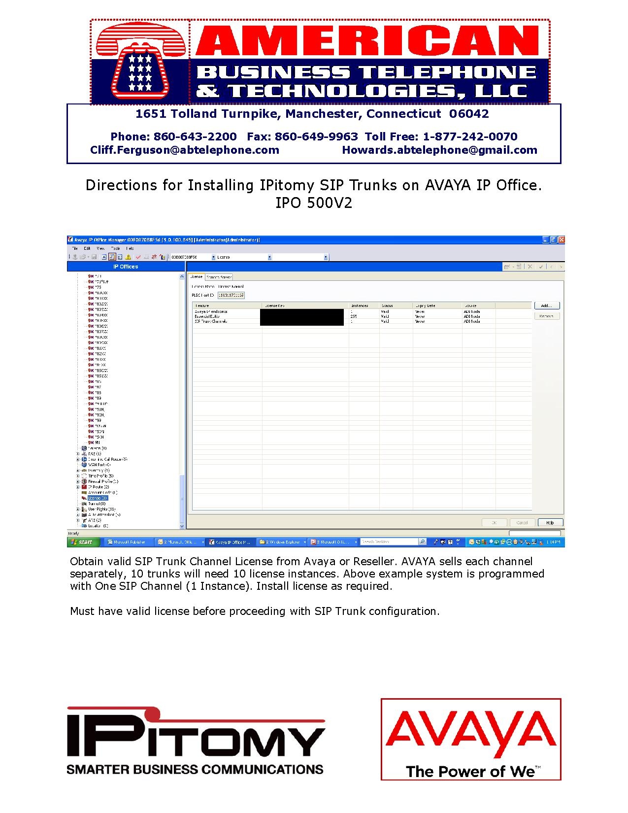 File:IPItomy SIP Trunk Installation on Avaya IP Office.pdf